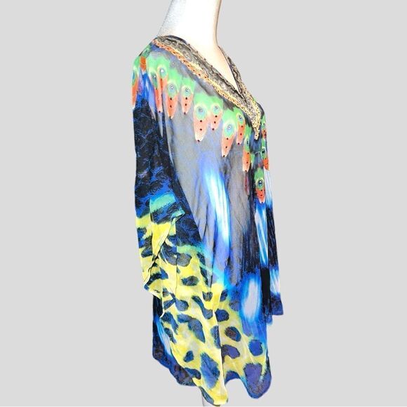 La Moda kaftan peacock style! New - Picture 6 of 12